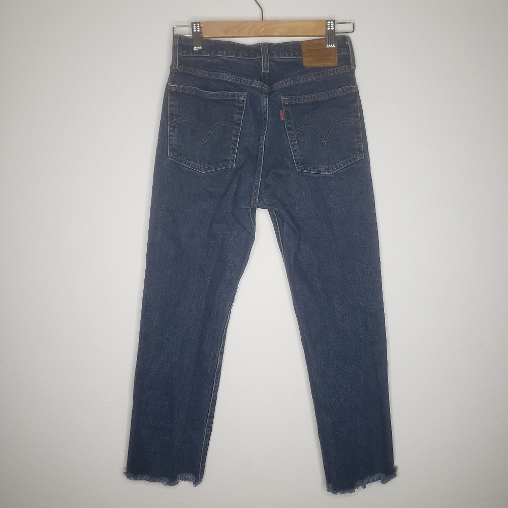 Levi's Wedgie Fit Straight Leg Medium Blue Jeans - Picture 8 of 10